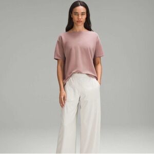 Lululemon Back in Action Short-Sleeve Shirt *Pique in Twilight Rose